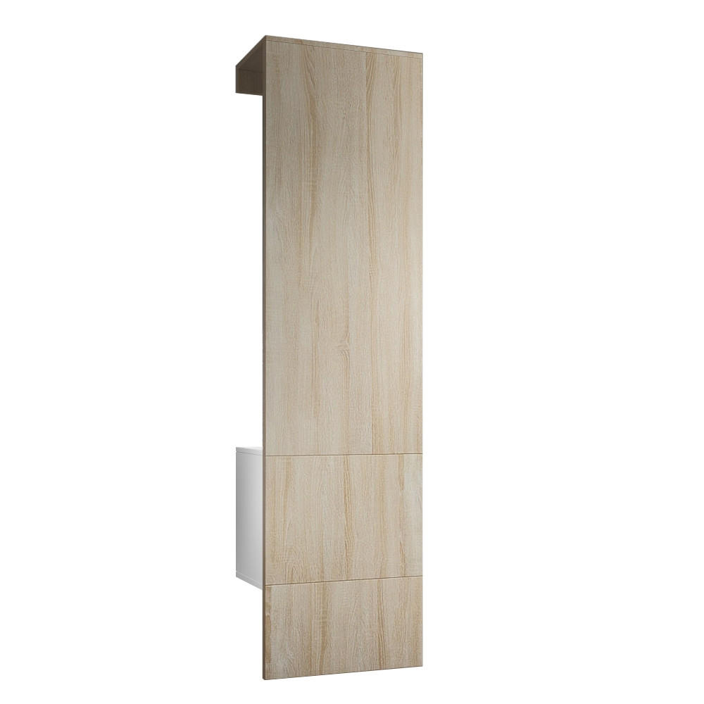 GARDEROBE Carlton Paneel in Eiche sägerau - Eiche San Remo, Holzwerkstoff (52/193/35cm) - Vladon