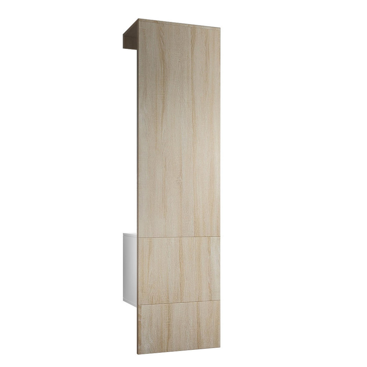 GARDEROBE Carlton Paneel in Eiche sägerau - Eiche San Remo, Holzwerkstoff (52/193/35cm) - Vladon