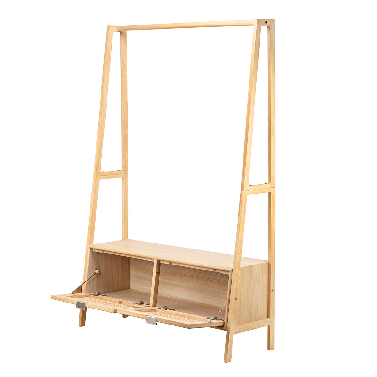 GARDEROBE Holz Braun - Braun, Holz (110/165/36cm) - Nordlys