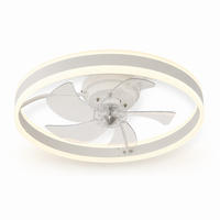 DECKENVENTILATOR FA111W Weiss mit LED Leuchte - Weiß, Kunststoff (52/52/15cm) - LOVHAUS