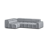 ECKSOFA Darcy - Hellgrau, Holzwerkstoff/Textil (305/210cm) - Fun Möbel