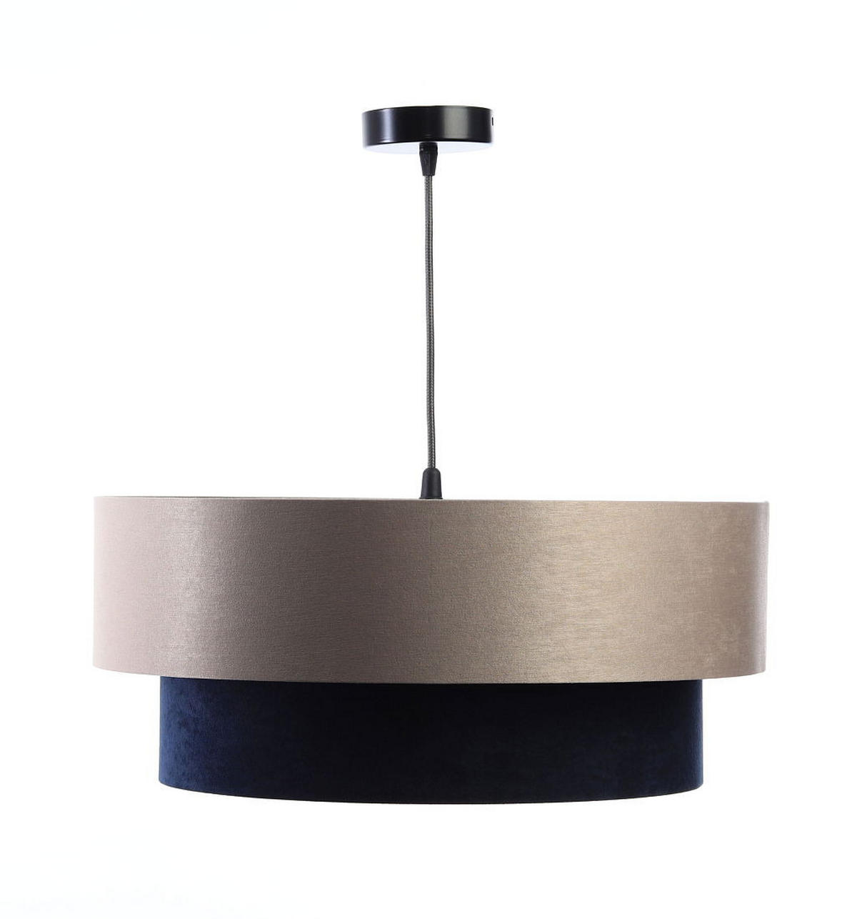 HÄNGELEUCHTE Blau 40/20 cm - Blau/Beige, Kunststoff (40/1/20cm) - ONZENO