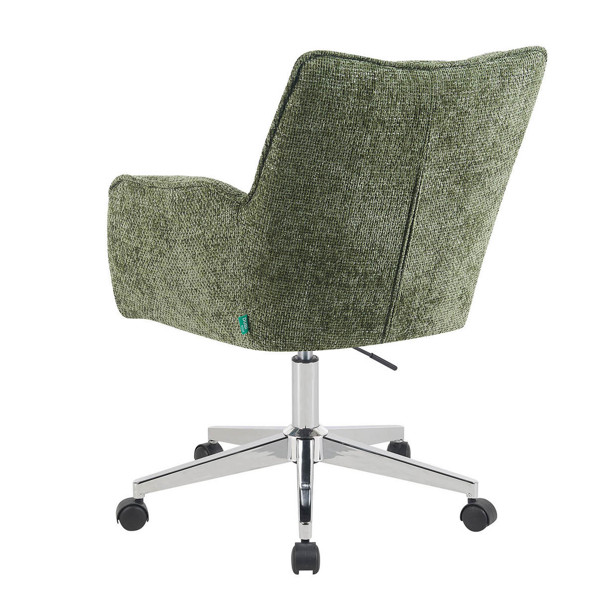 BÜROSTUHL Mika-Tabea - Chromfarben/Grün, Textil/Metall (59/81/66cm) - DUBI Möbel
