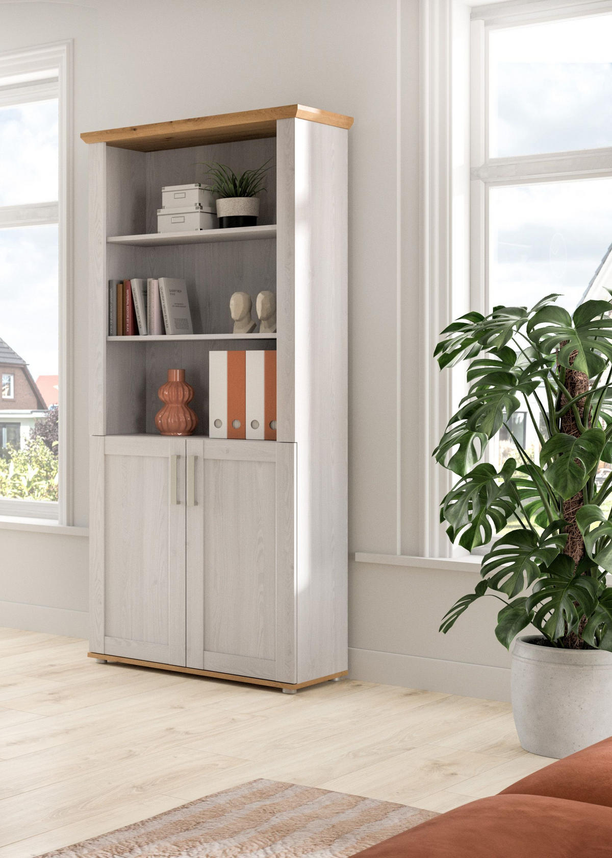 AKTENSCHRANK Verona Sibiu Lärche 84/39/193 cm - Lärchefarben, Holzwerkstoff (84/193/39cm) - Xonox