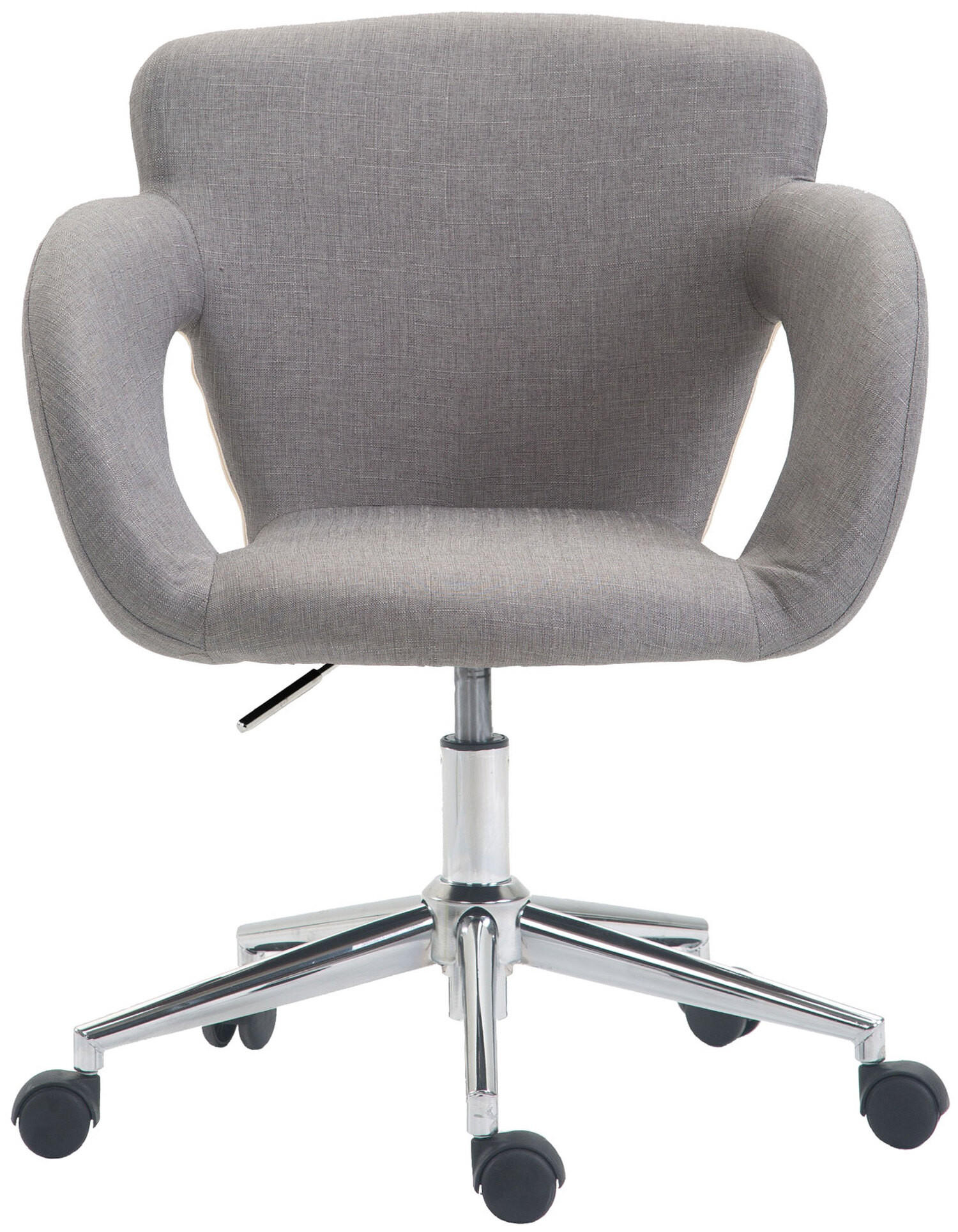 BÜROSTUHL Eddy, Stoff Grau - Grau, Textil/Metall (62/91/56cm) - TPFLiving