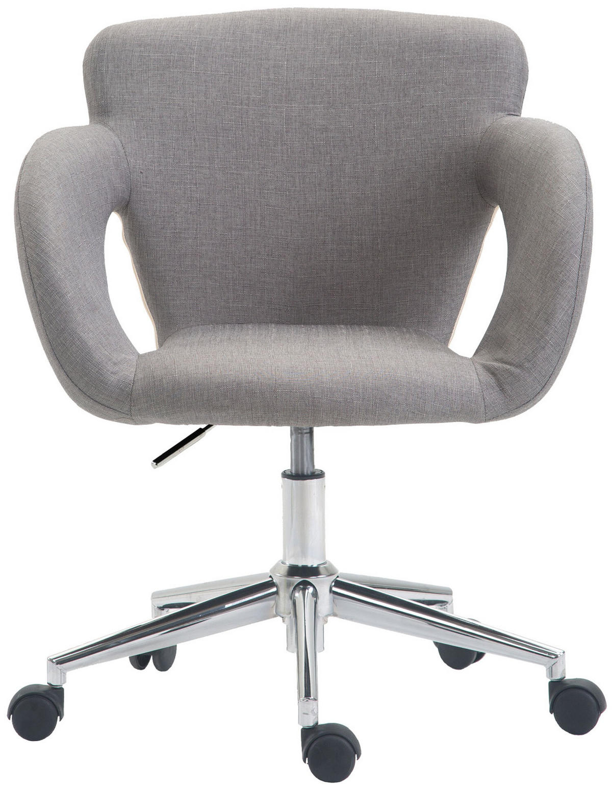 BÜROSTUHL Eddy, Stoff Grau - Grau, Textil/Metall (62/91/56cm) - TPFLiving