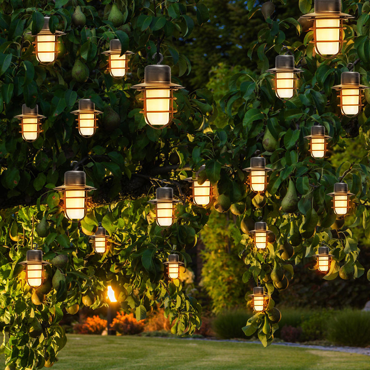 LED AUSSENLEUCHTE Solar Schwarz Gitteroptik - Schwarz, Metall (200/8/8cm) - Nowa