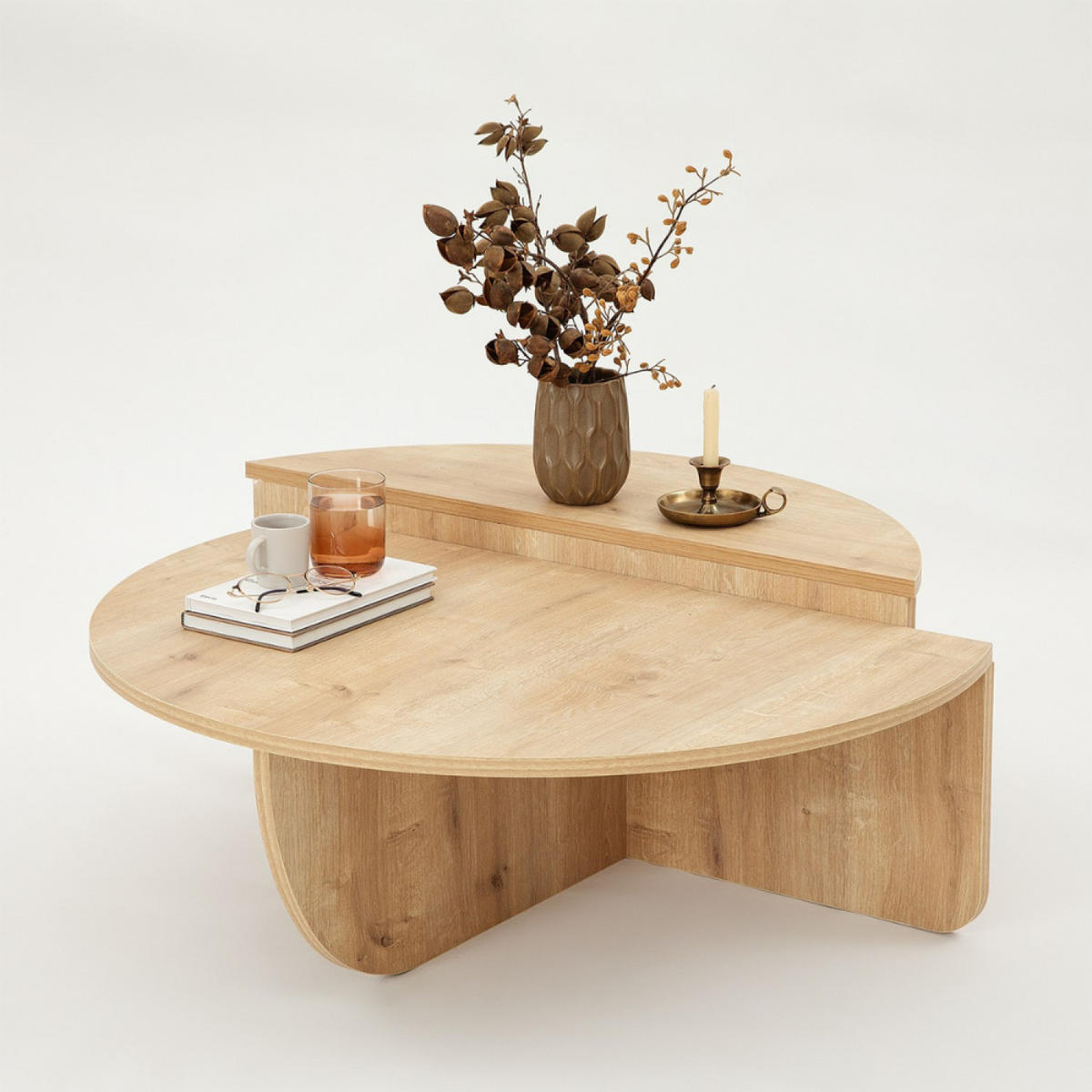COUCHTISCH Carlow Braun - Braun, Holzwerkstoff (90/60/30cm) - Concept Usine