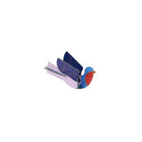 WANDSKULPTUR Bunt 7/6,5 cm - Multicolor, Wellpappe (0.05/6.5/10cm) - Studio Roof