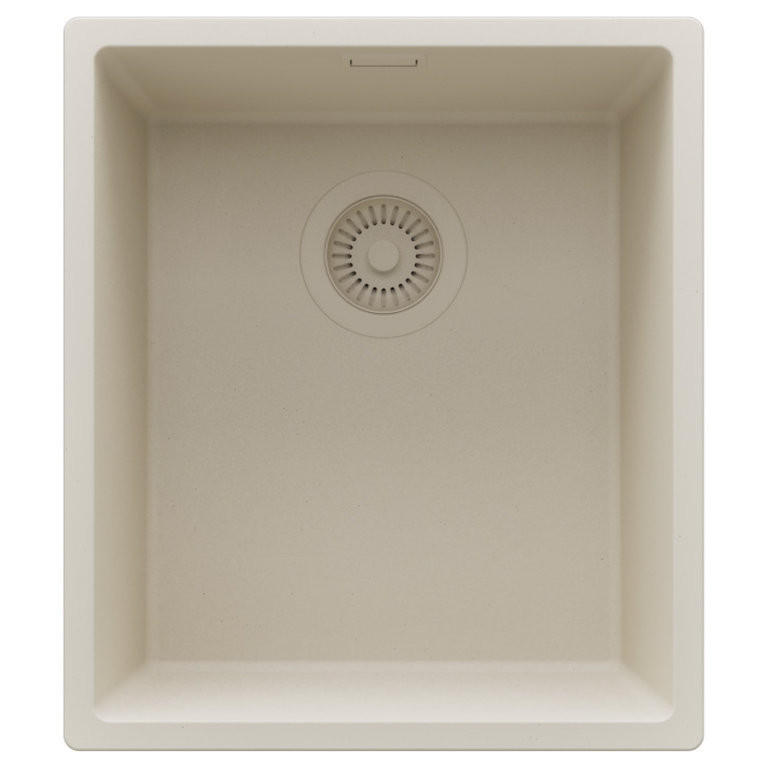 UNTERBAUSPÜLE GRANIT London, 2-er set Beige 41/47 cm 1 Becken + Ablauf-Set ab 45er Unterschrank - Beige, Kunststoff (41/20/47cm) - Primagran