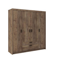 DREHTÜRENSCHRANK ELENORA 176,3/190,5/53cm 4-türig Braun - Braun, Holzwerkstoff (176.3/190.5/53cm) - MASSENO