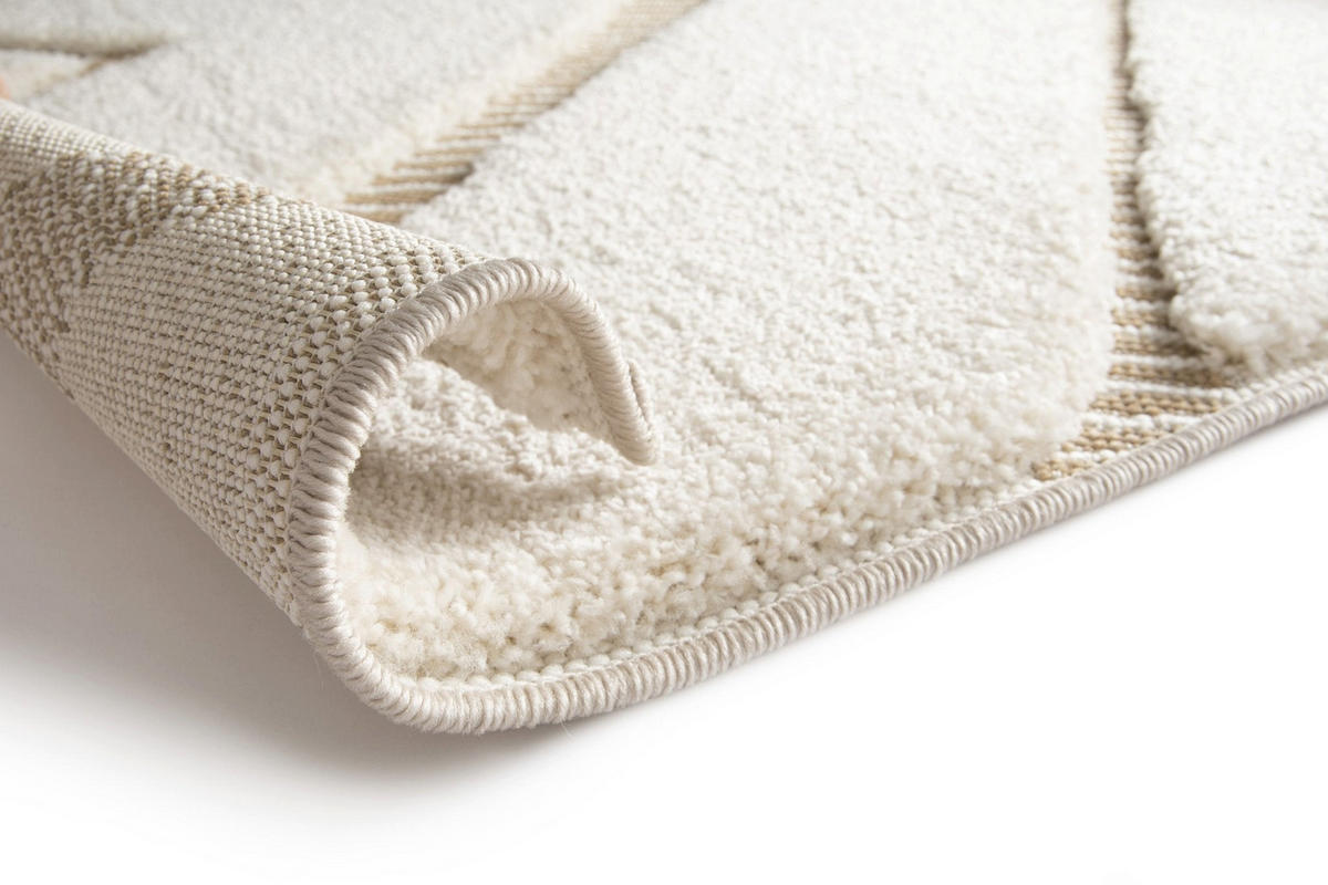 TEPPICH Design Relief-Effekt beige - Beige, Textil (200/290cm) - AFK Living