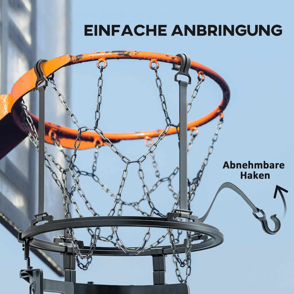 BASKETBALL-REBOUNDER DE-10355 Schwarz - Schwarz, Kunststoff (35.6/35.6cm) - ComfortXL