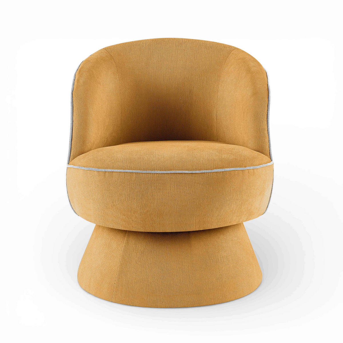 SESSEL, Gelb - Gelb, Holz/Textil (66/71/80cm) - Oviala