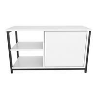 TV Unit Muskegon Schwarz Weiß - Schwarz/Weiß, Holzwerkstoff (90/51/36cm) - Decorotika