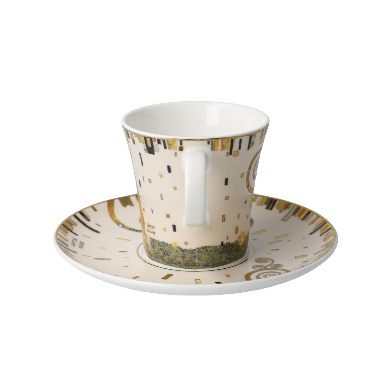 KÜNSTLERTASSE Gustav Klimt - Der Kuss, Fine Bone China, Bunt, 150 ml - Multicolor, Keramik (0.15L) - Goebel