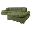 ECKSOFA Malwi Premiumi, Seite: Rechts - Olivgrün, Holz/Textil (278/161cm) - MIRJAN24