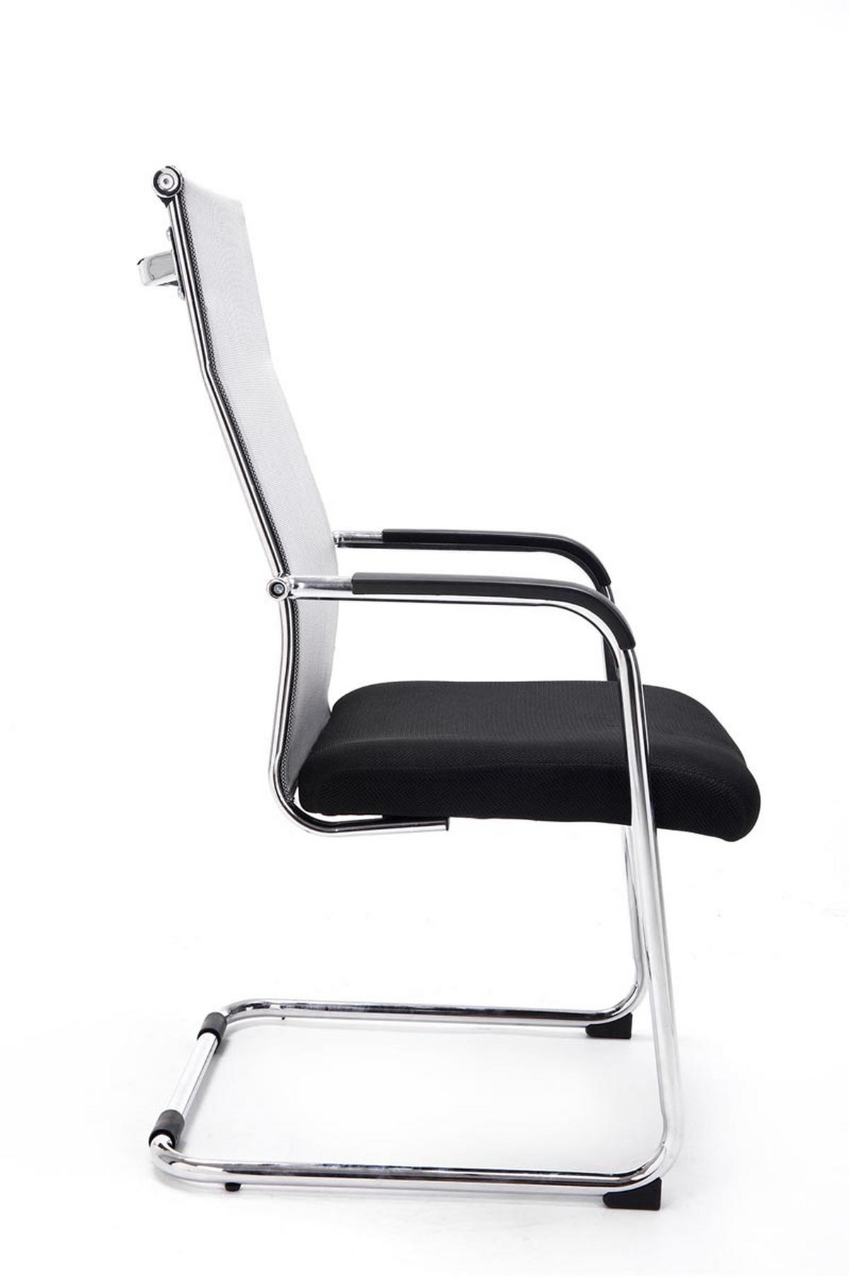 BESUCHERSTUHL Dakar Stoff Grau Konferenzstuhl Bürostuhl - Grau, Textil (55/106.5/62cm) - DELUKE