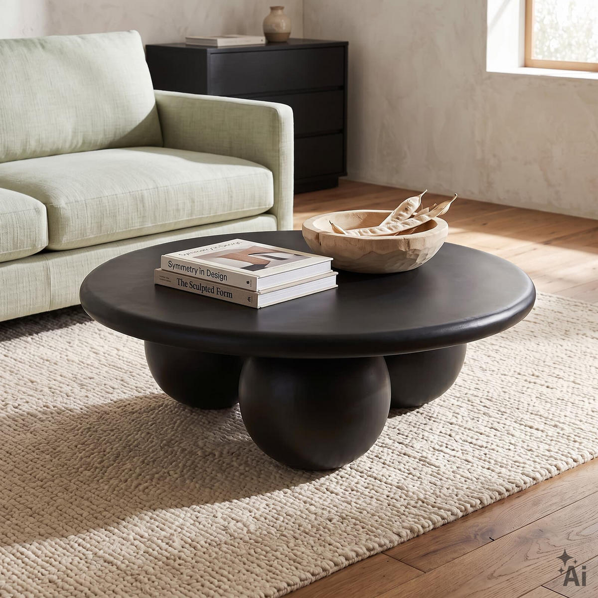 COUCHTISCH SADA schwarz - Schwarz, Holz (90/90/30cm) - IDIMEX