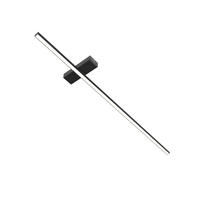 LED-DECKENLEUCHTE Splint L100 - Schwarz Hochglanz, Metall (2/100/2cm) - Lumicom