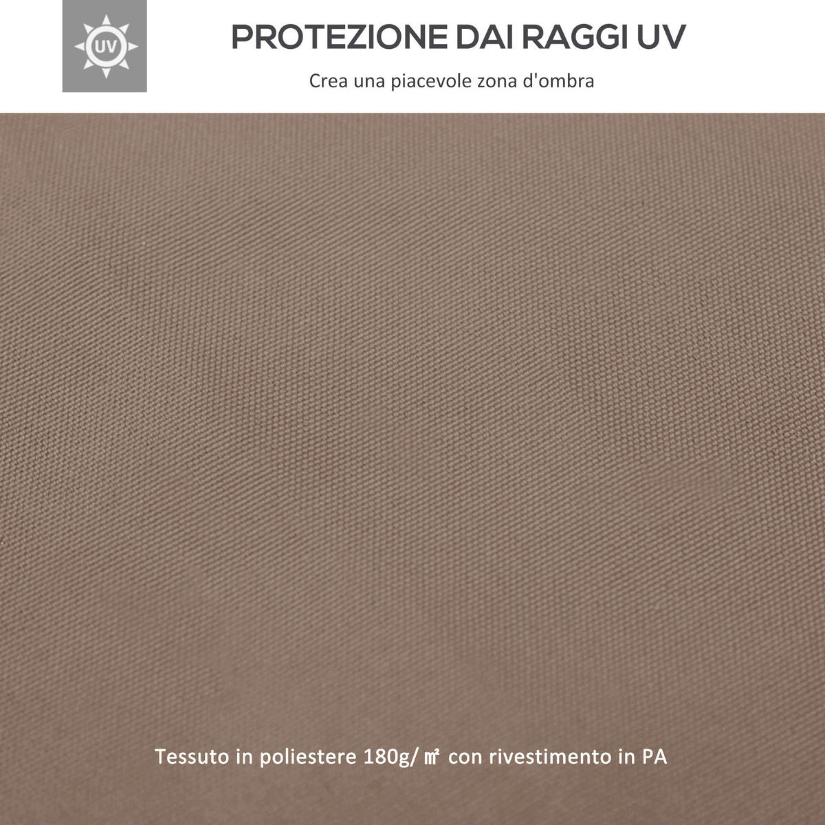 ERSATZDACH für Gartenpavillon DE-12554 3x3 m Braun - Braun, Textil (300/1/300cm) - ComfortXL