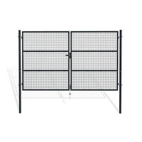 ZAUNTOR Olga Grau 3m H.180cm - Grau, Metall (392/190cm) - Casanoov