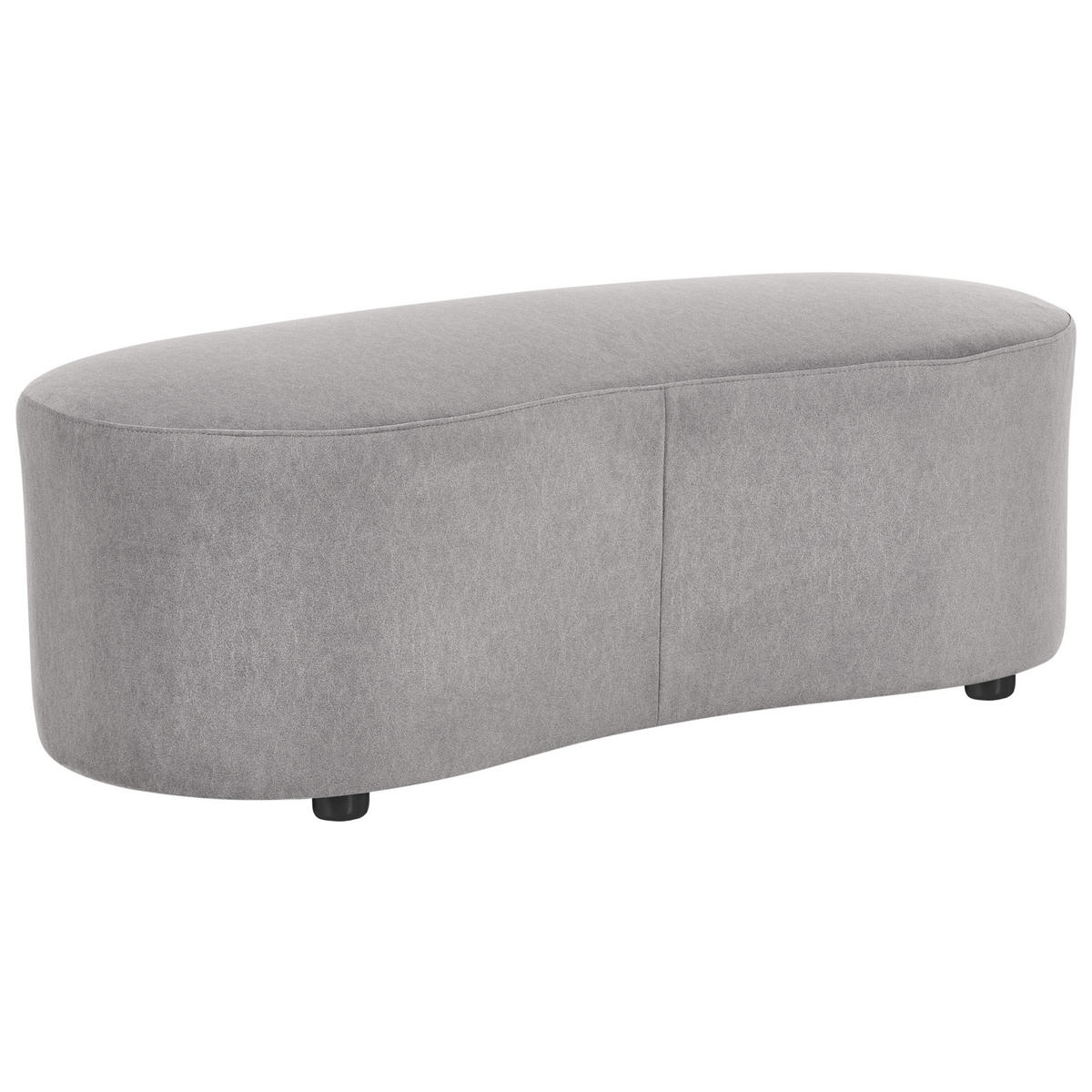 OTTOMANE Stoff Grau Amal - Dunkelgrau, Textil (120/41/54cm) - Beliani
