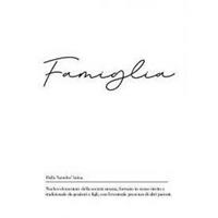 POSTER Wörterbuch Italienisch Famiglia A4 Rahmenlos - Klar, Papier (29.7/5/21cm) - Nacnic