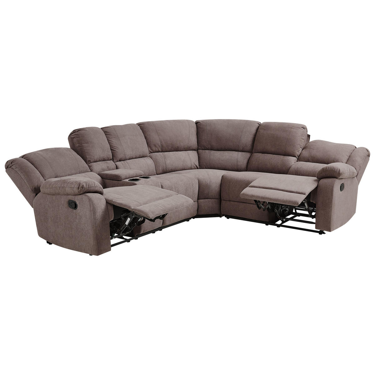 ECKSOFA Polsterbezug Taupe Rokke - Taupe, Textil (229/196cm) - Beliani
