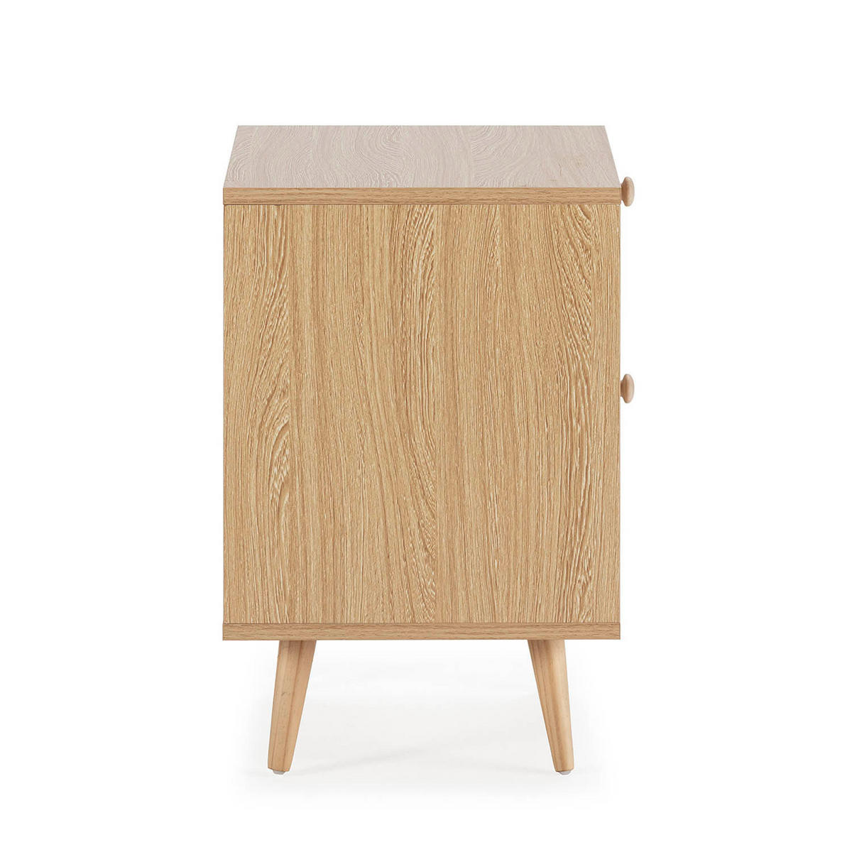 NACHTTISCH Luna 2 Schubladen, eichefarben - Honigeiche, Holz/Holzwerkstoff (40/53/35cm) - VS Venta-stock