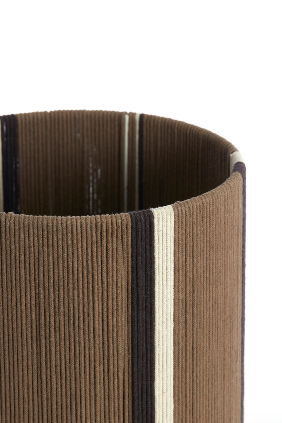 LAMPENSCHIRM Medan Braun Ø25/36 cm - Braun, Textil (25/25/36cm) - Light & Living