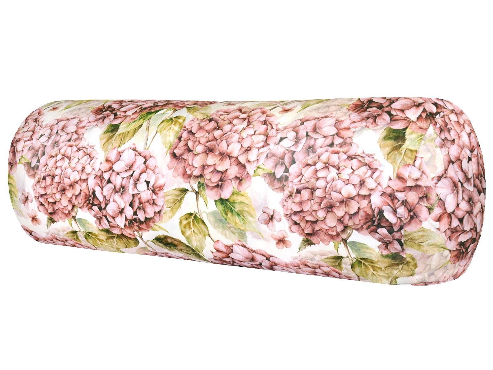 XL-NACKENROLLENHÜLLE Landlust-Hortensie burgundy-rose 25/70 cm - Hellrosa/Dunkelrosa, Textil (25/70cm) - beties Heimtextil