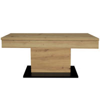 COUCHTISCH Höhenverstellbar Else 1 110x59x60 Holzwerkstoff Asteiche - Schwarz/Eiche Artisan, Holzwerkstoff (110/60/59cm) - 58aufmkessel