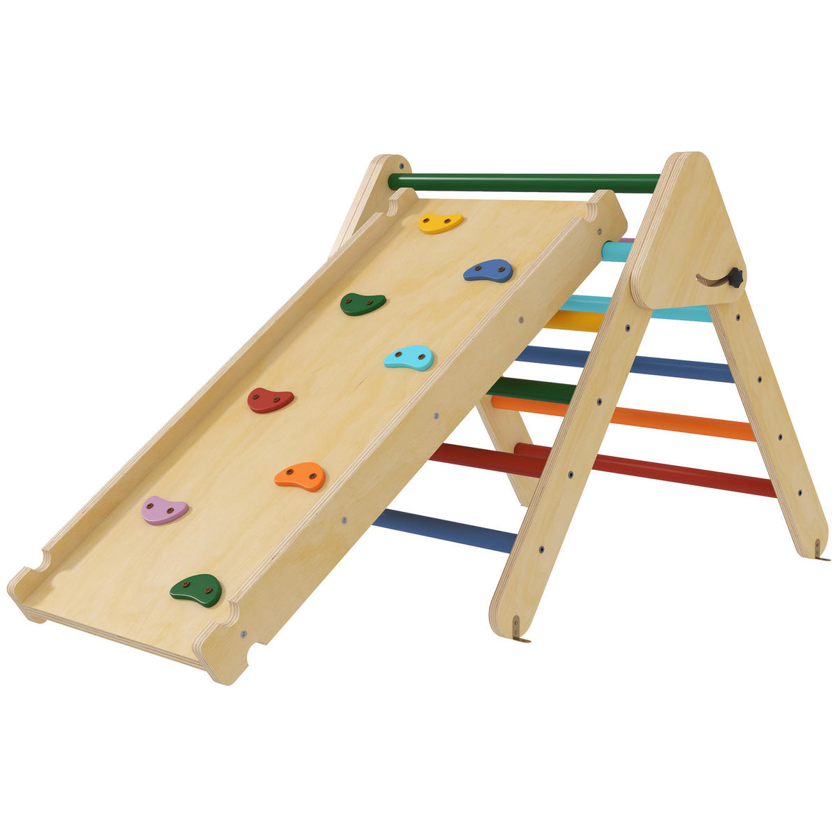 KLETTERDREIECK DE-18392 Bunt - Multicolor, Holzwerkstoff (64.5/147cm) - ComfortXL