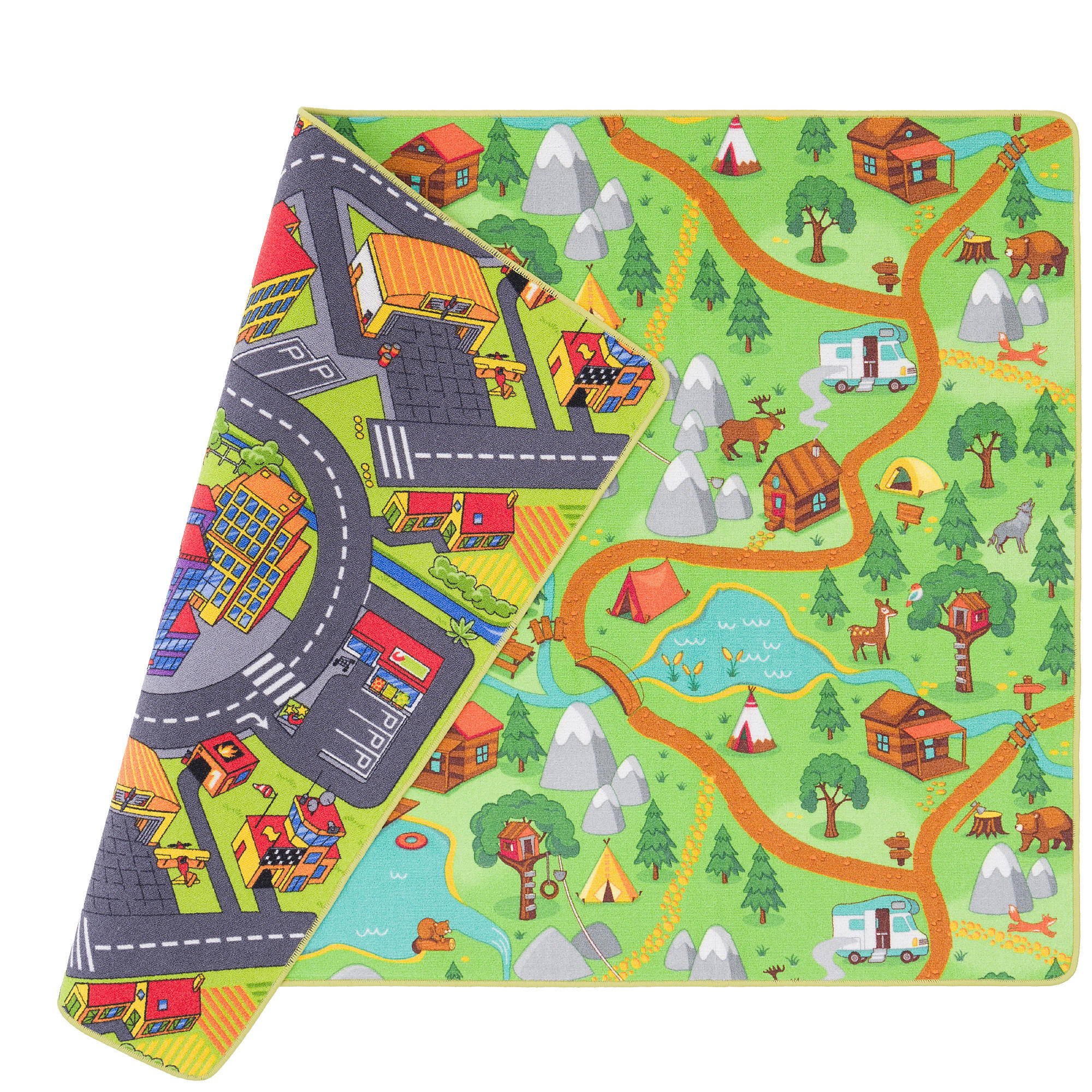 STRASSENTEPPICH BEIDSEITIG STRASSENLANDSCHAFTEN - Anthrazit, Textil (200/250cm) - Snapstyle