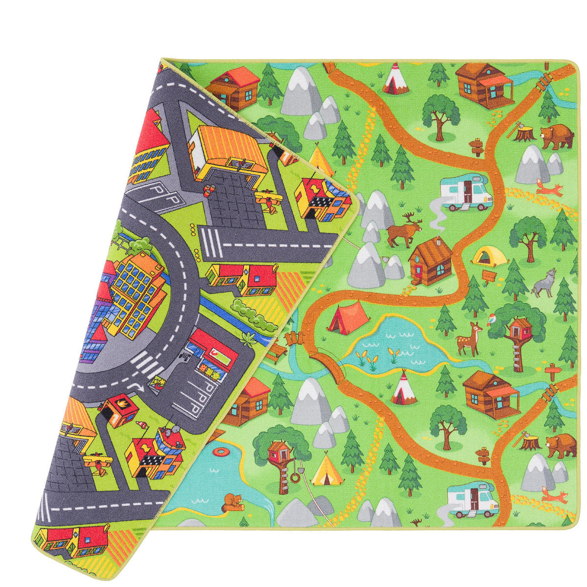 STRASSENTEPPICH BEIDSEITIG STRASSENLANDSCHAFTEN - Anthrazit, Textil (200/250cm) - Snapstyle