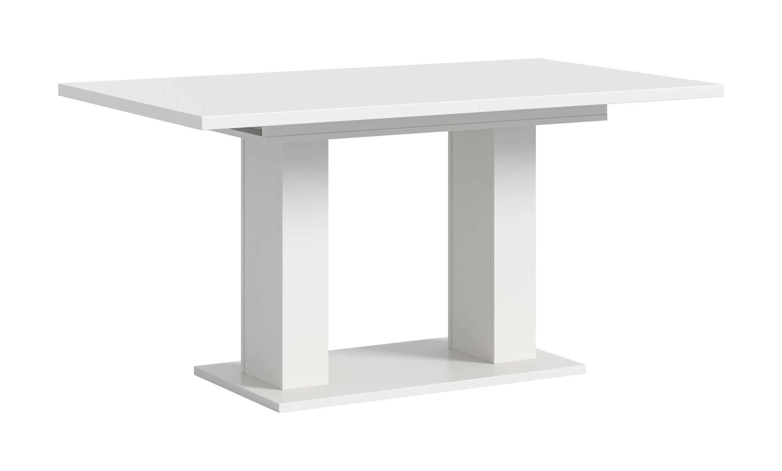 ESSTISCH MOTION (B/H/T: ca. 150/76/90 cm) in Weiß/weiß - Weiß, Holzwerkstoff (90/150/76cm)