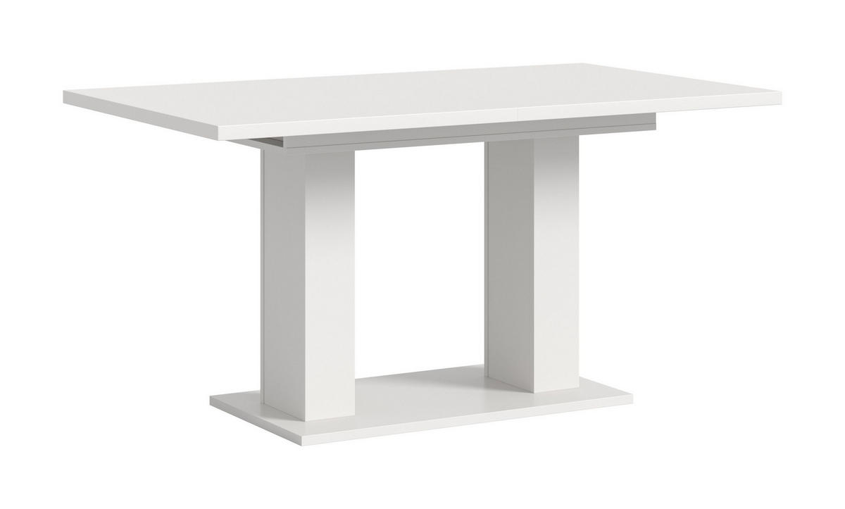 ESSTISCH MOTION (B/H/T: ca. 150/76/90 cm) in Weiß/weiß - Weiß, Holzwerkstoff (90/150/76cm)