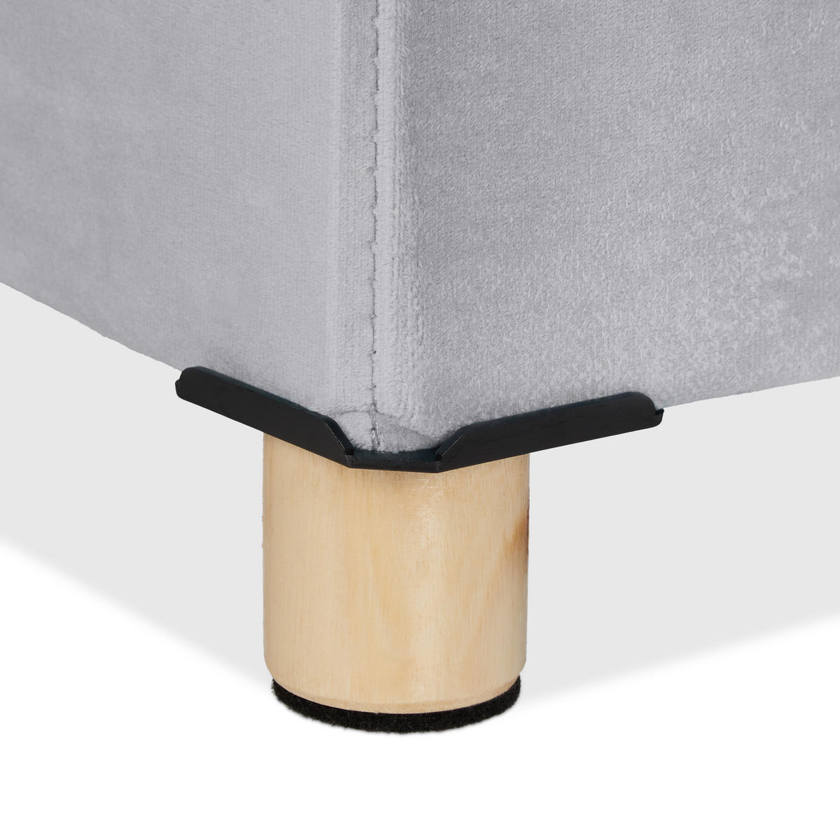 SITZBANK - Grau, Holz/Holzwerkstoff (76/34/38cm) - Relaxdays