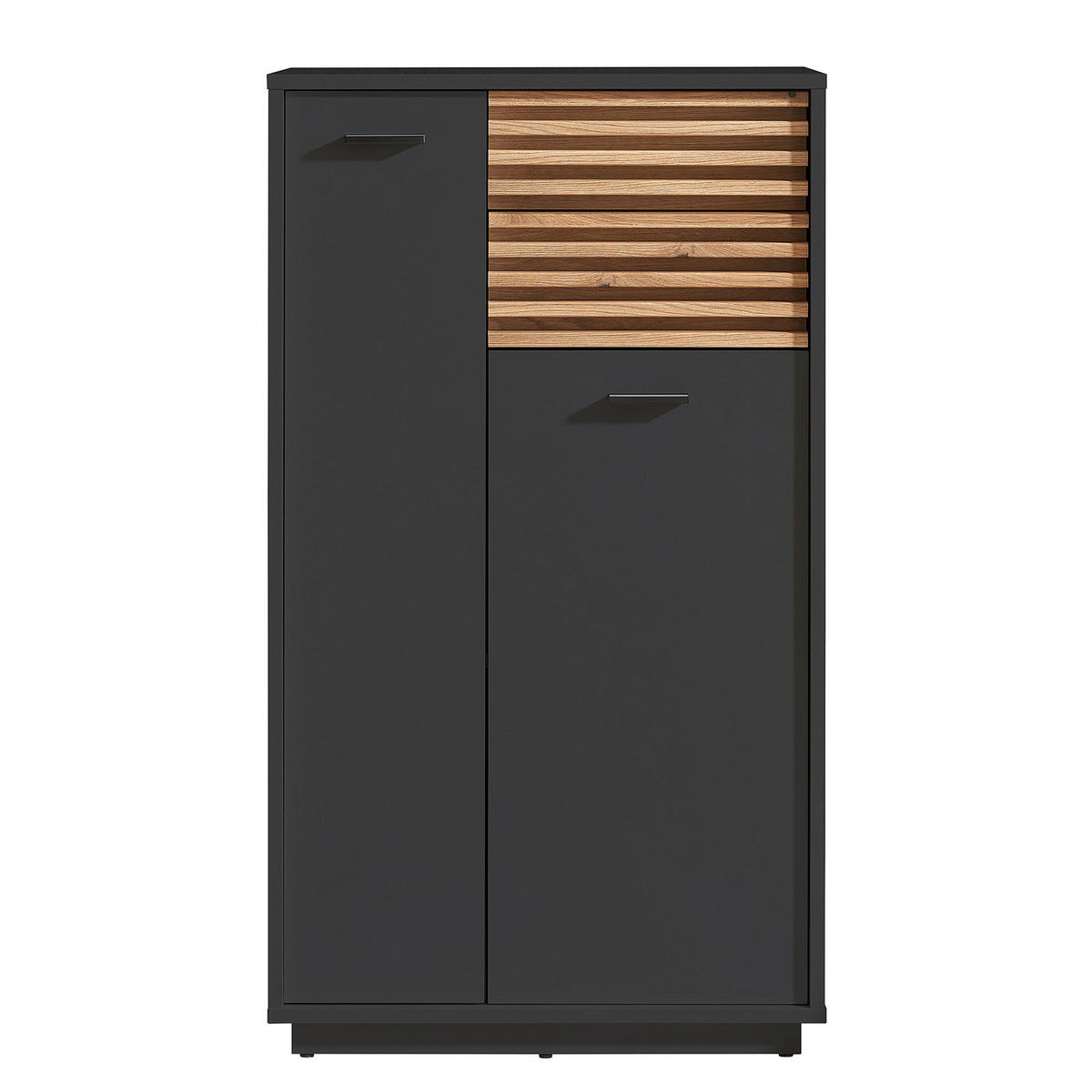UNTERSCHRANK - Spanplatte - Anthrazit, Holzwerkstoff (60/106/35cm) - home24