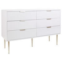 KOMODA s 6 zásuvkami Bílá Soho - bílá, kompozitní dřevo (120/78/40cm) - Beliani