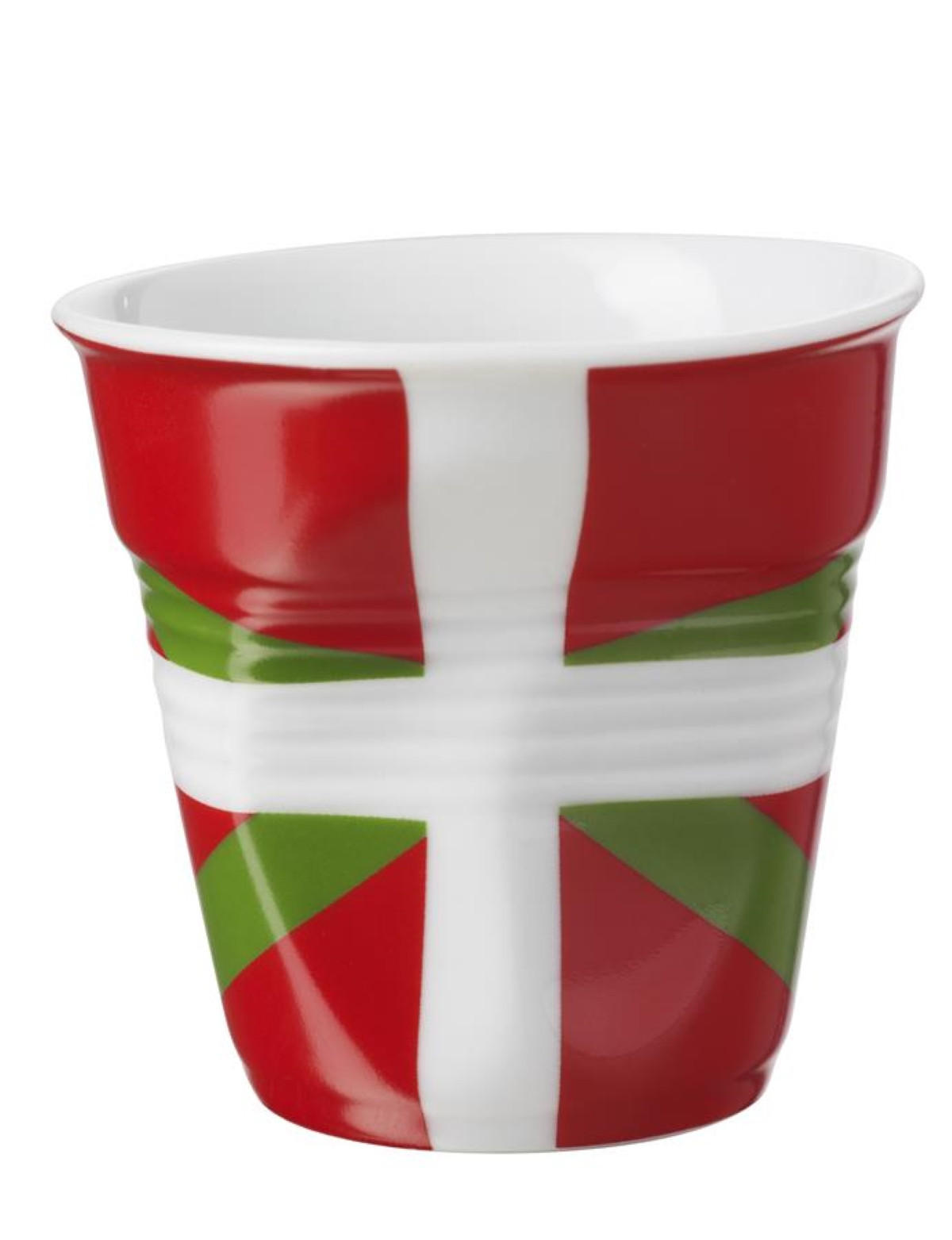 KNICKBECHER Espresso 0,08 Flagge Baskenland - Multicolor, Keramik (0.08L) - Revol Porcelaine France