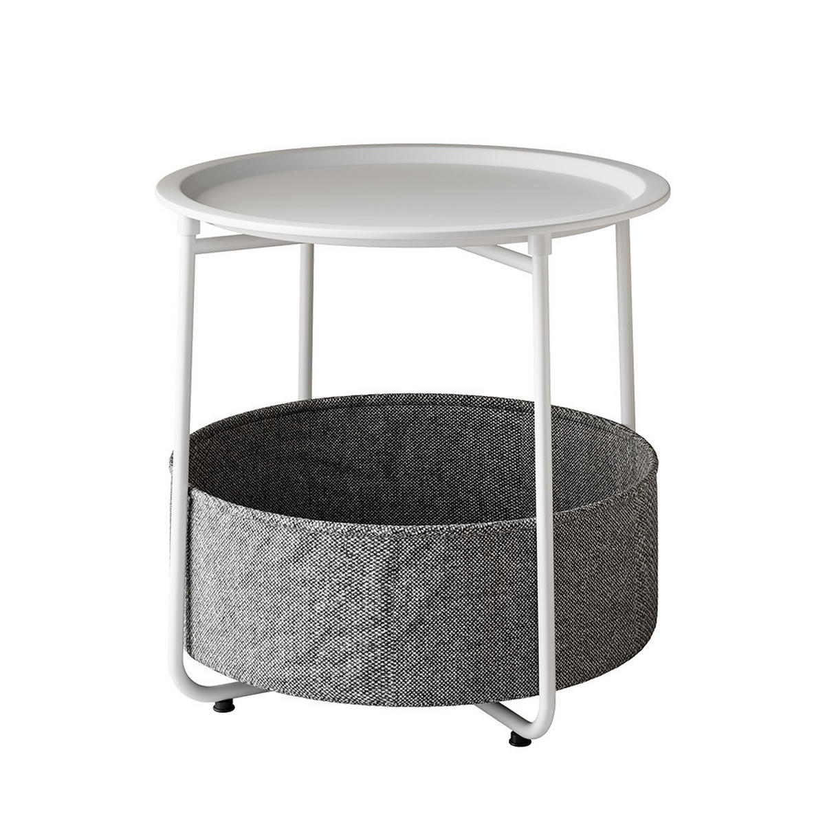 COUCHTISCH Liva Weiß 47 x 50 cm - Weiß, Metall (50/47/50cm) - Vicco