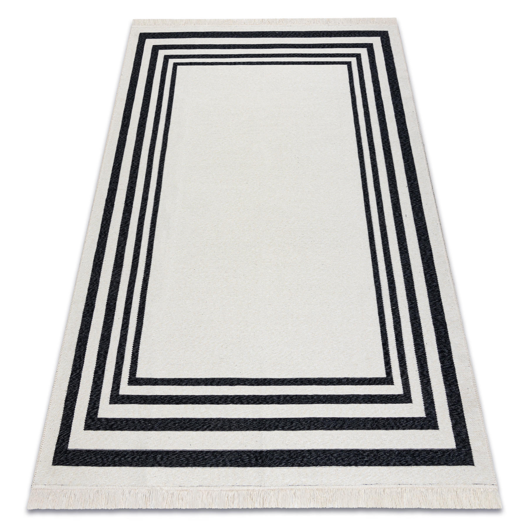 TEPPICH TWIN 140/190 cm - Schwarz, Textil (140/190cm) - rugsX