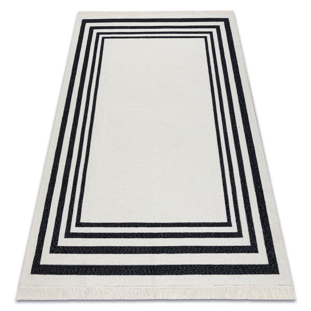 TEPPICH TWIN 140/190 cm - Schwarz, Textil (140/190cm) - rugsX
