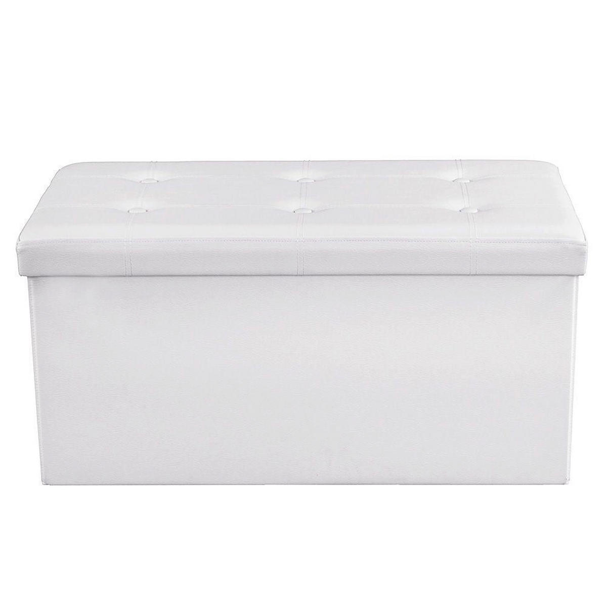 SITZTRUHE SITZBANK - Weiß, Holzwerkstoff (38/38/76cm) - Hansiro