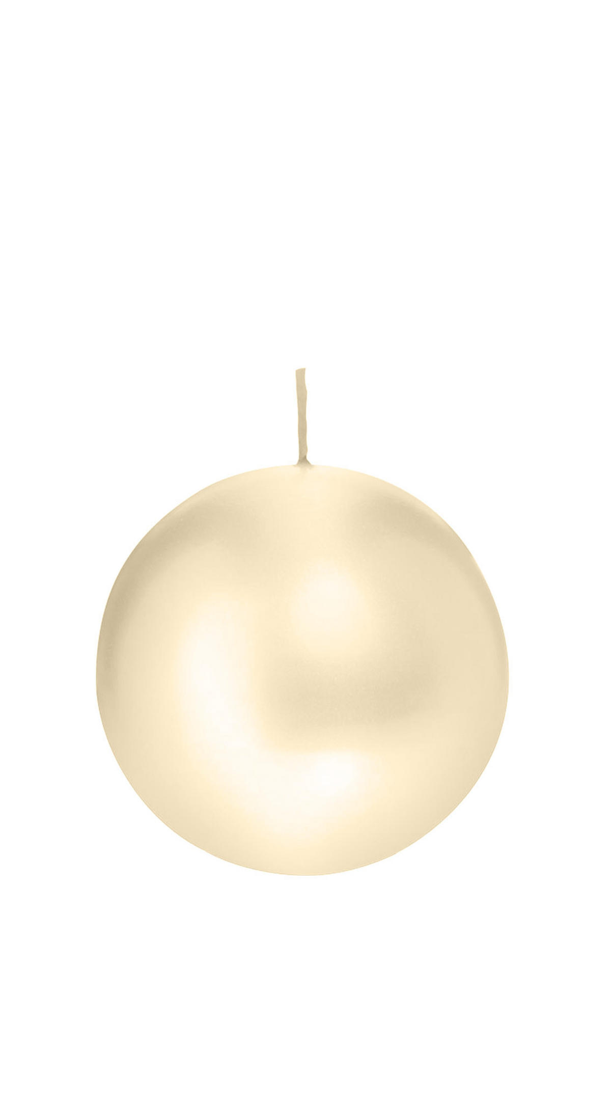 KUGELKERZEN Bisquit Ø 80 mm, 6 Stück - Beige, Paraffin (8/8/8cm) - Wiedemann Kerzen