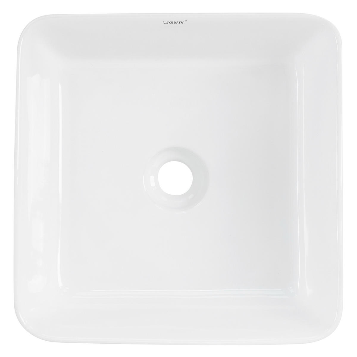 WASCHBECKEN - Weiß, Keramik (39/15/39cm) - LuxeBath