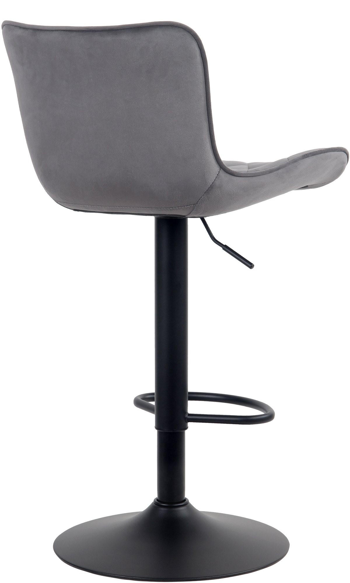 BARHOCKER Emma 83-107x48x54 cm dunkelgrau - Dunkelgrau, Metall (48/83/54cm) - furnicato
