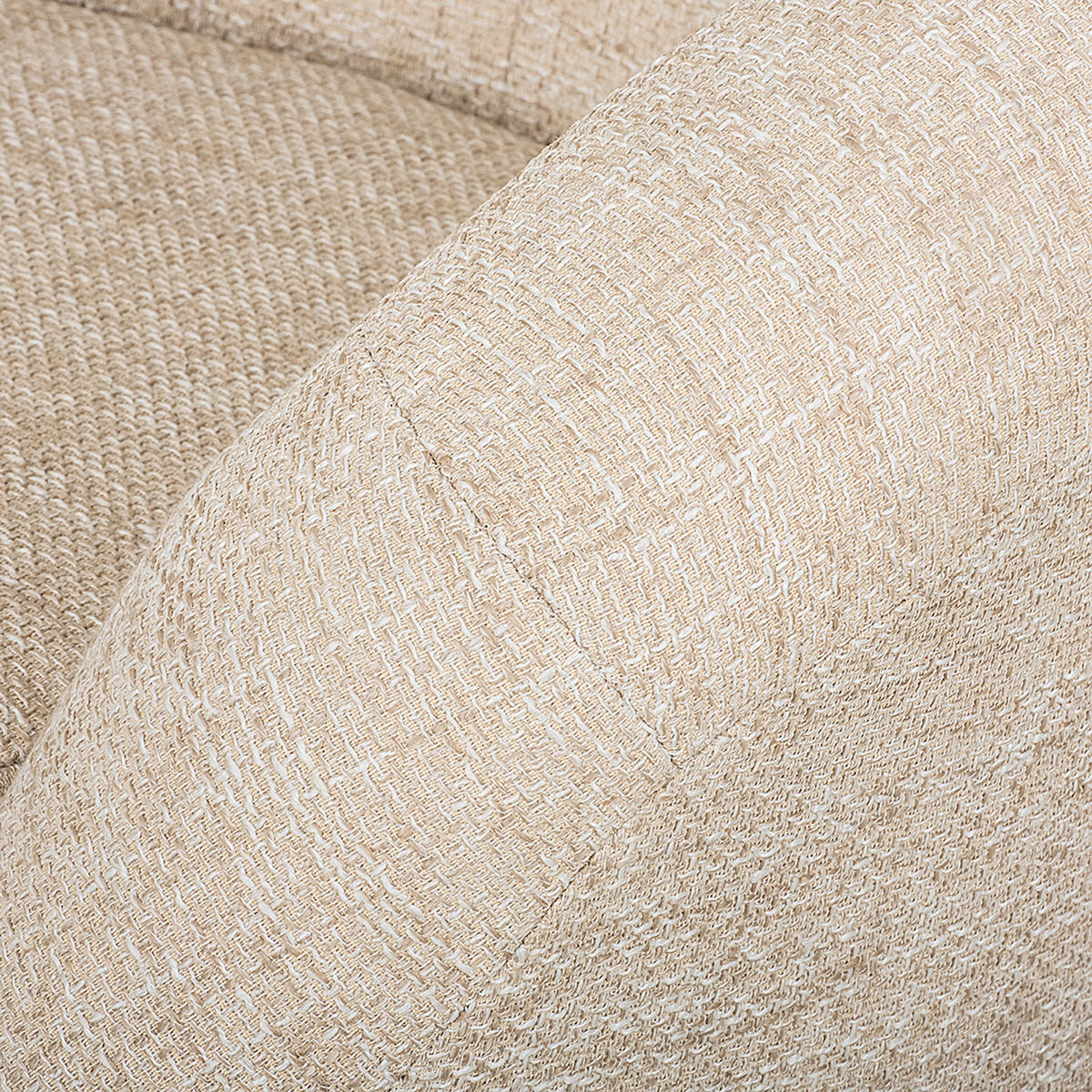 DREHSESSEL - Creme, Textil (92/75/80cm) - home24